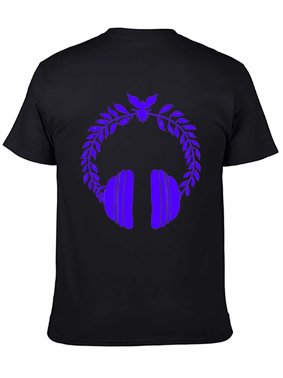 Stylish Graphic Tee - Headphones & Laurel Wreath product image 4