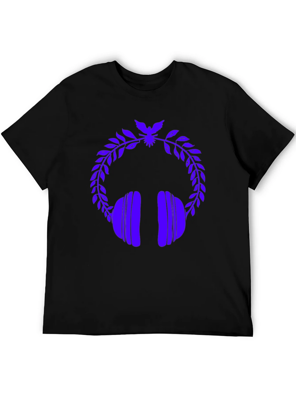 Stylish Graphic Tee - Headphones & Laurel Wreath product image 5