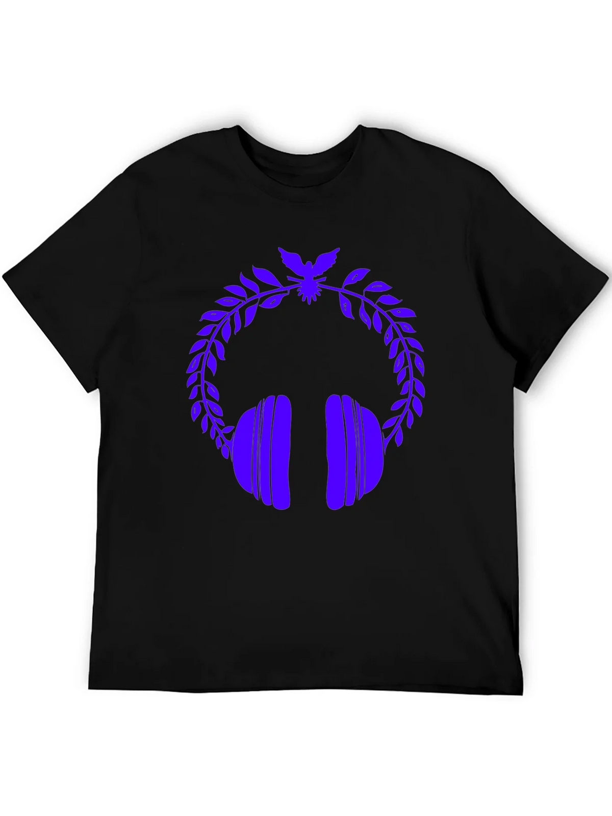 Stylish Graphic Tee - Headphones & Laurel Wreath product image 5