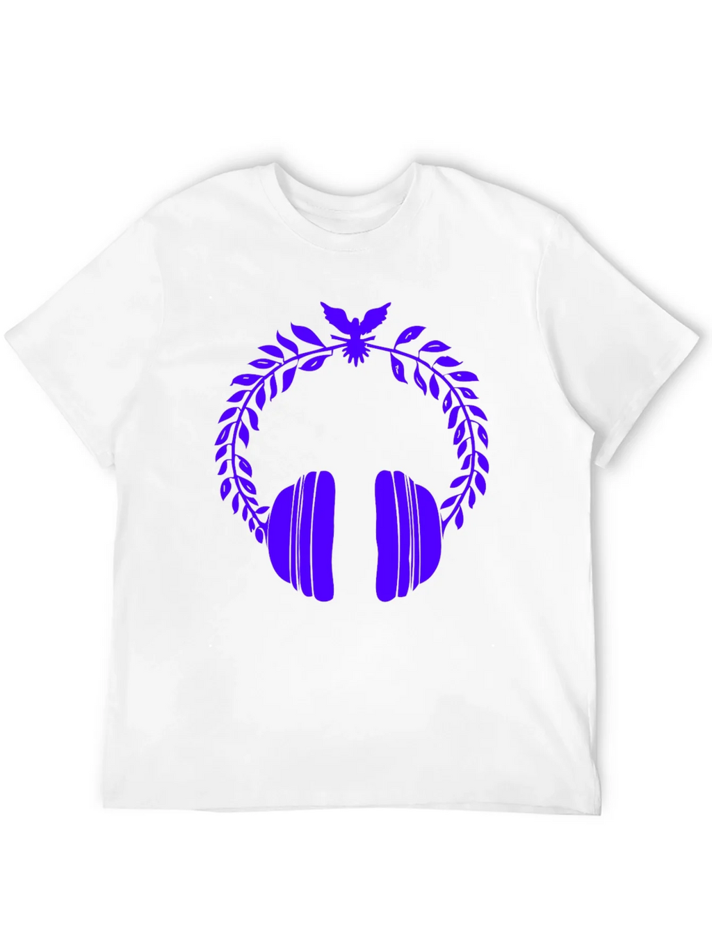 Stylish Graphic Tee - Headphones & Laurel Wreath product image 11