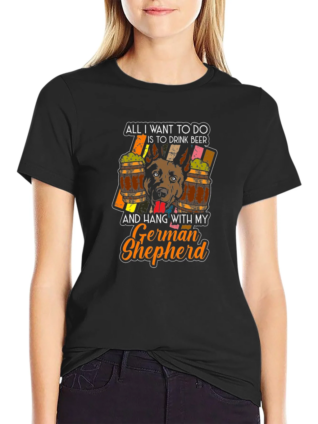 German Shepherd Beer Lover T-Shirt product image 2