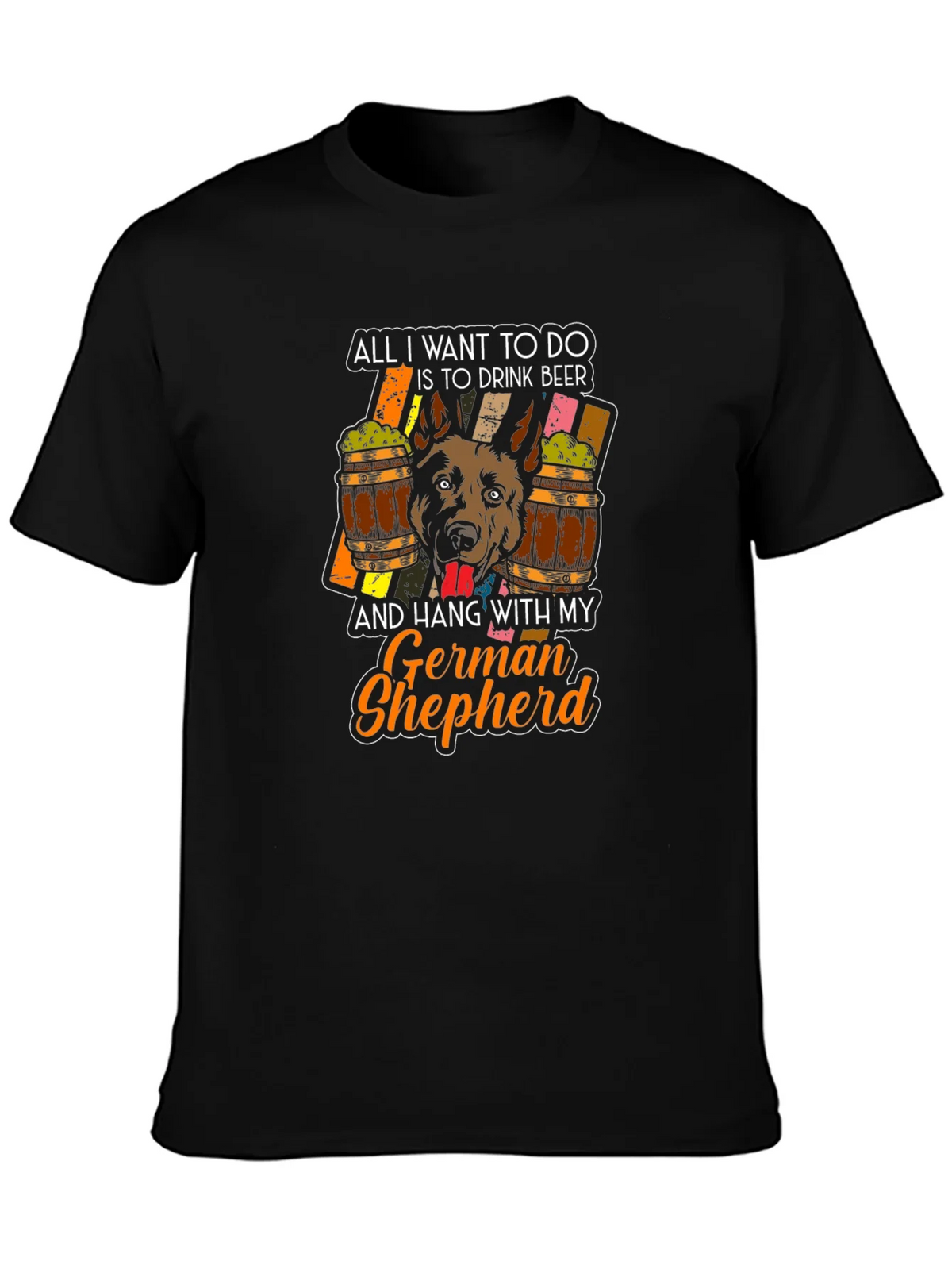 German Shepherd Beer Lover T-Shirt product image 3