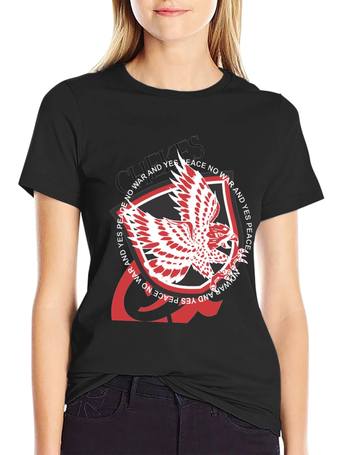 Peace Dove Graphic Black T-Shirt product image 2