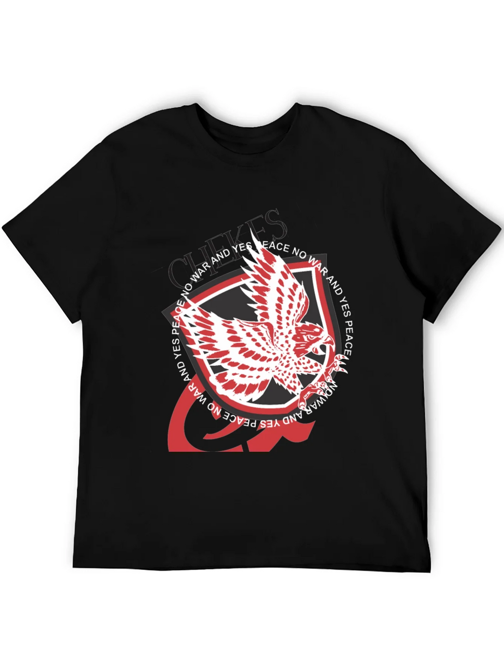 Peace Dove Graphic Black T-Shirt product image 5