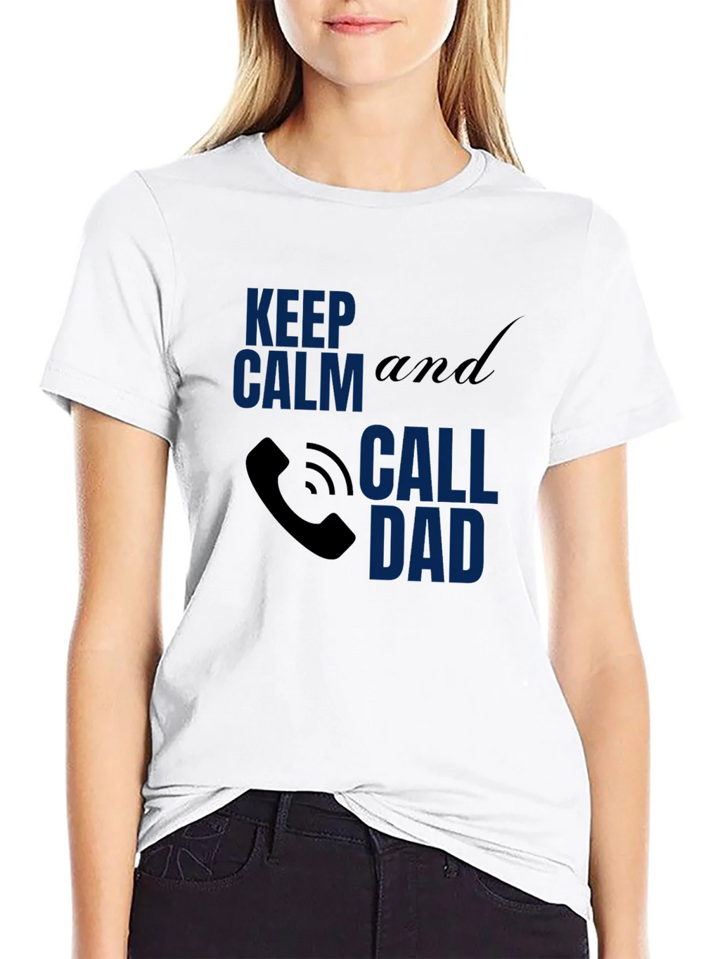 Call Dad Tee - Keep Calm - Novelty Graphic T-Shirt product image 8