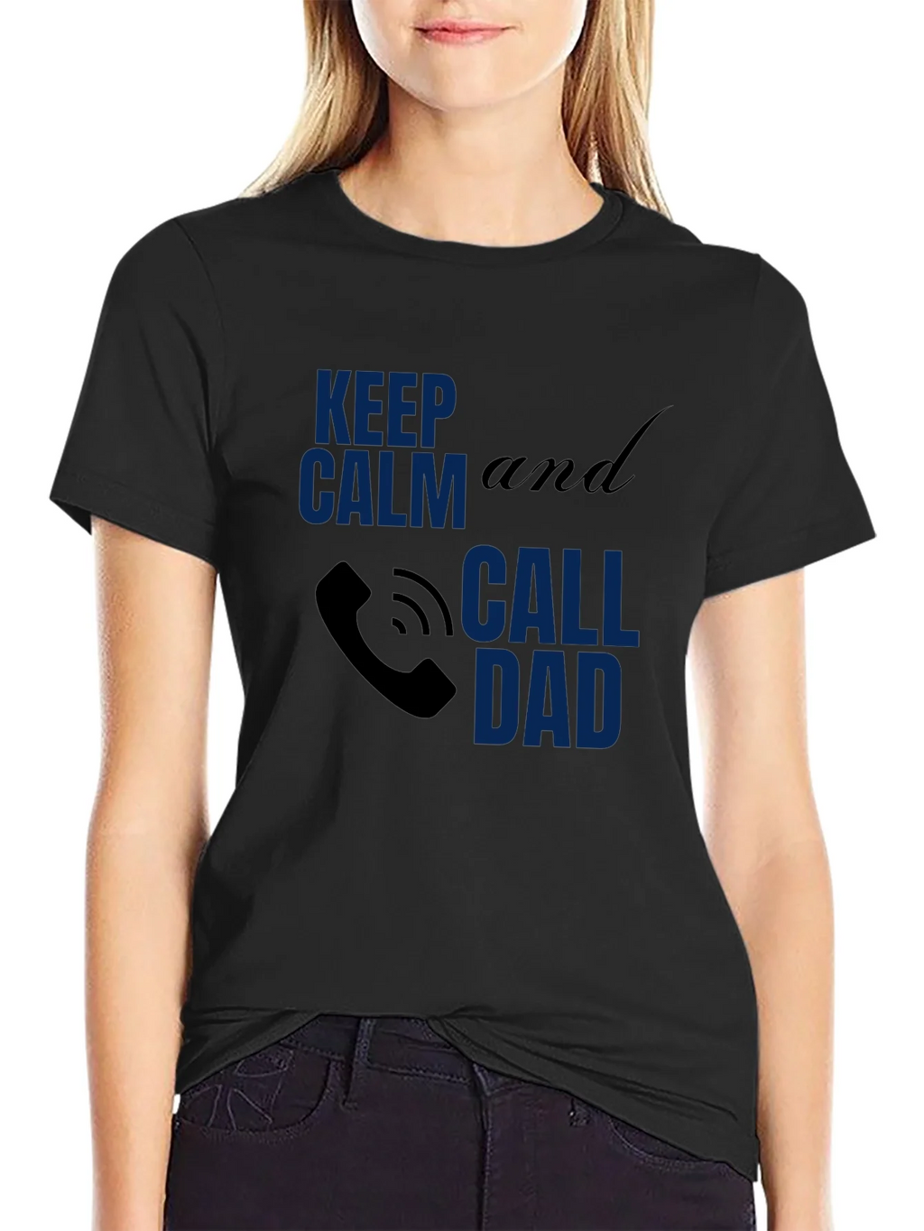 Call Dad Tee - Keep Calm - Novelty Graphic T-Shirt product image 2