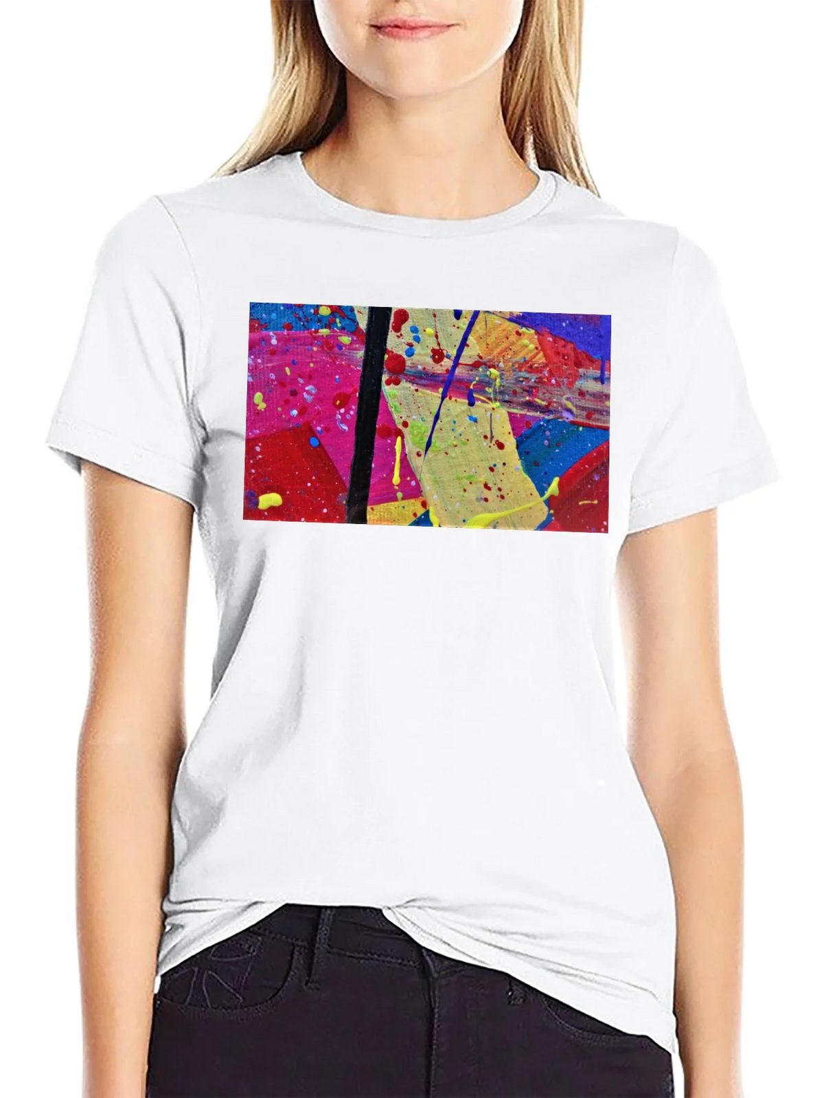 Abstract Art Black Tee product image 1