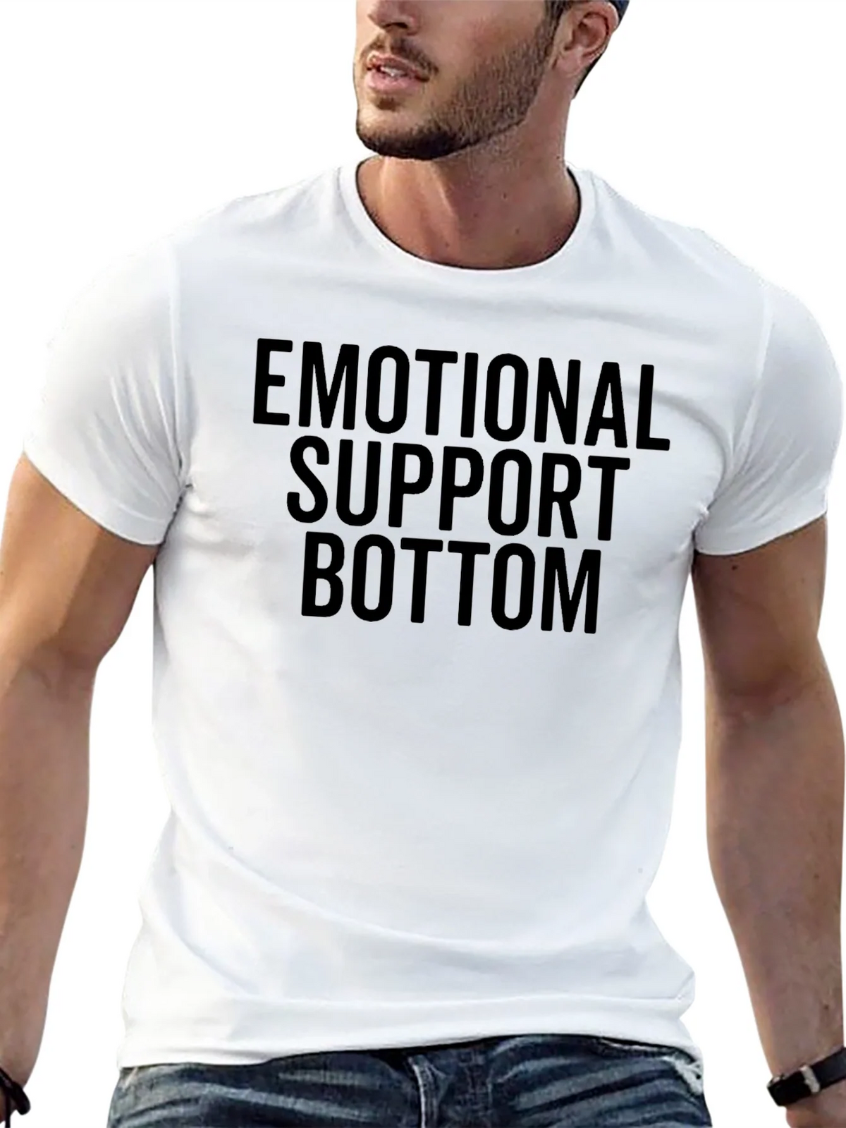 Emotional Support Bottom Graphic Tee product image 3