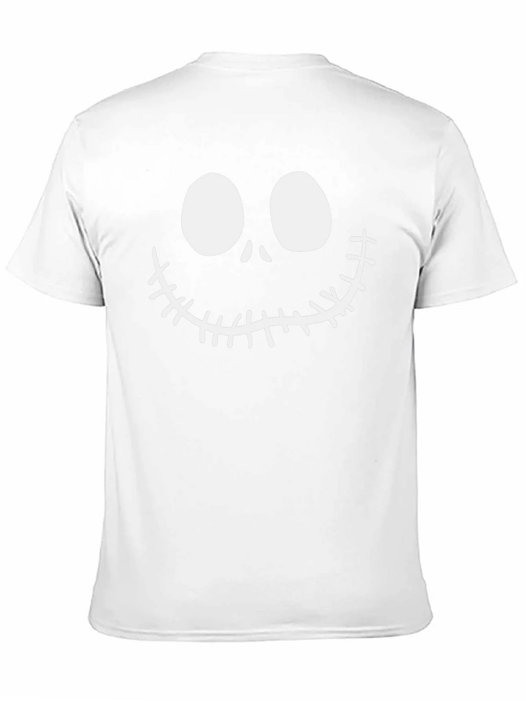 Jack Skellington Face Black Cotton T-Shirt product image 9