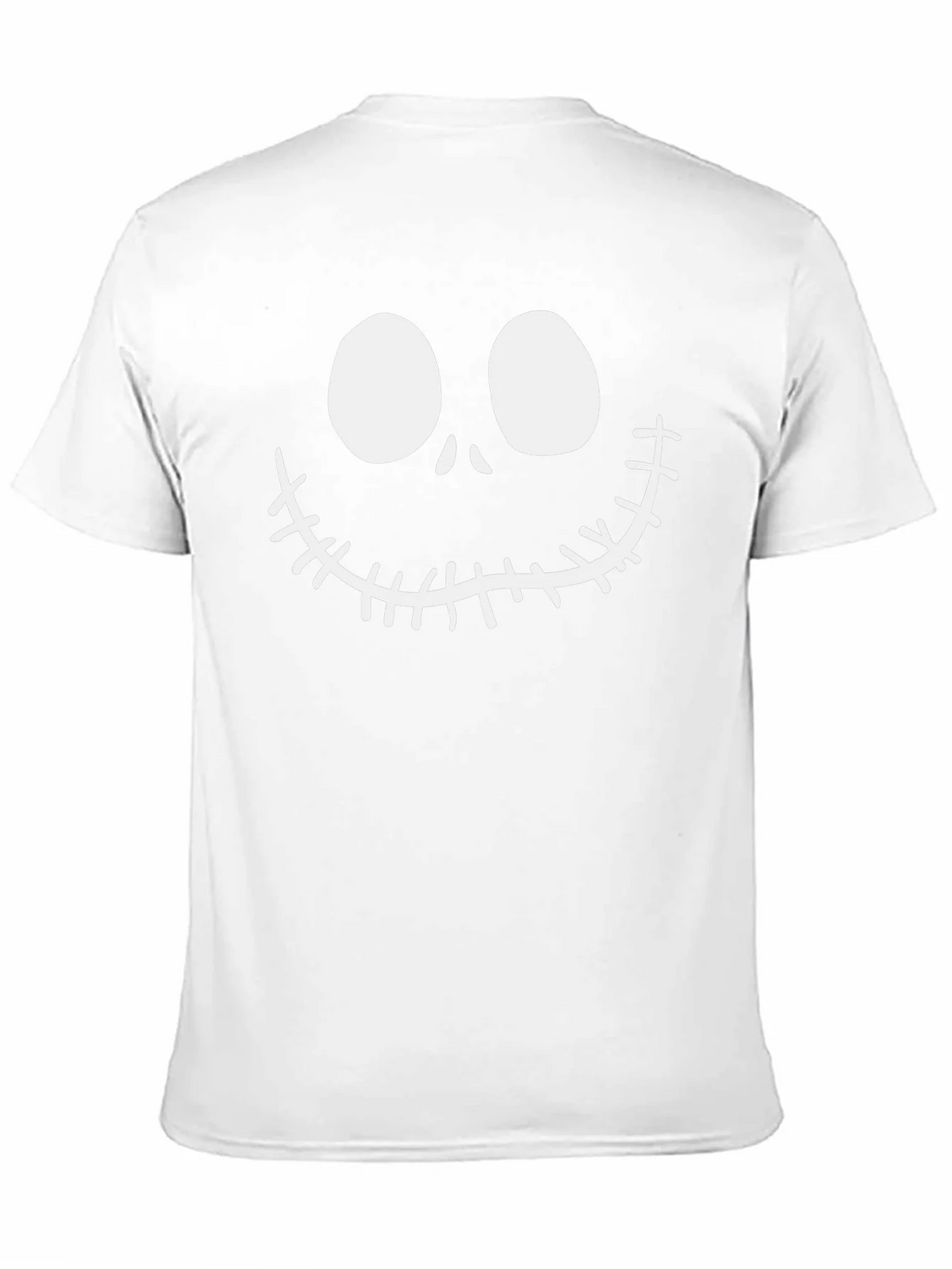 Jack Skellington Face Black Cotton T-Shirt product image 9