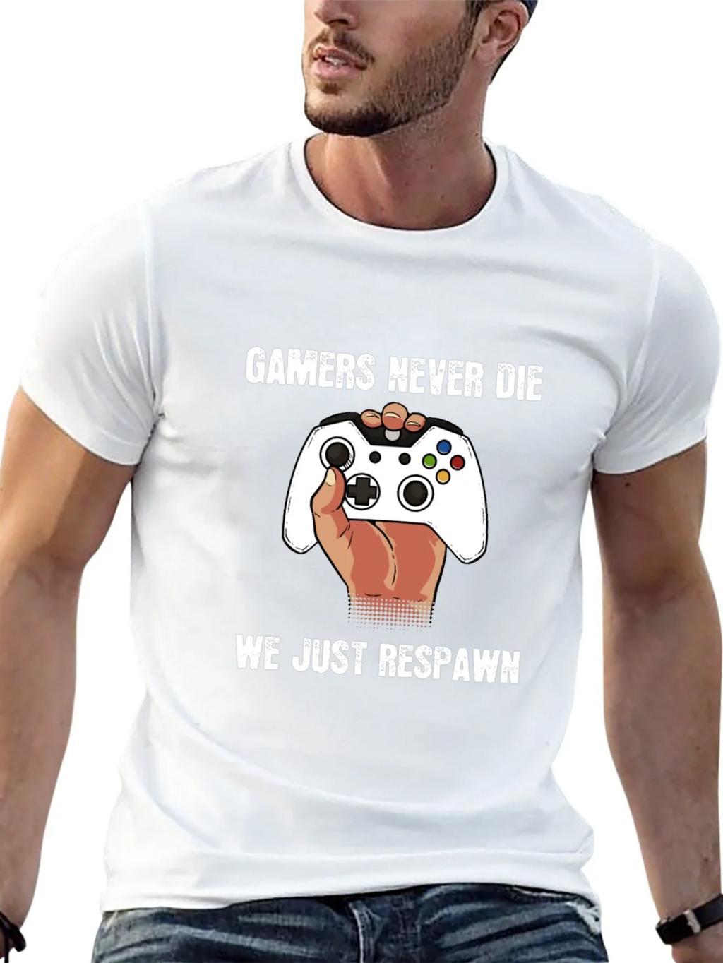 Gamers Never Die - Funny Gaming T-Shirt product image 12