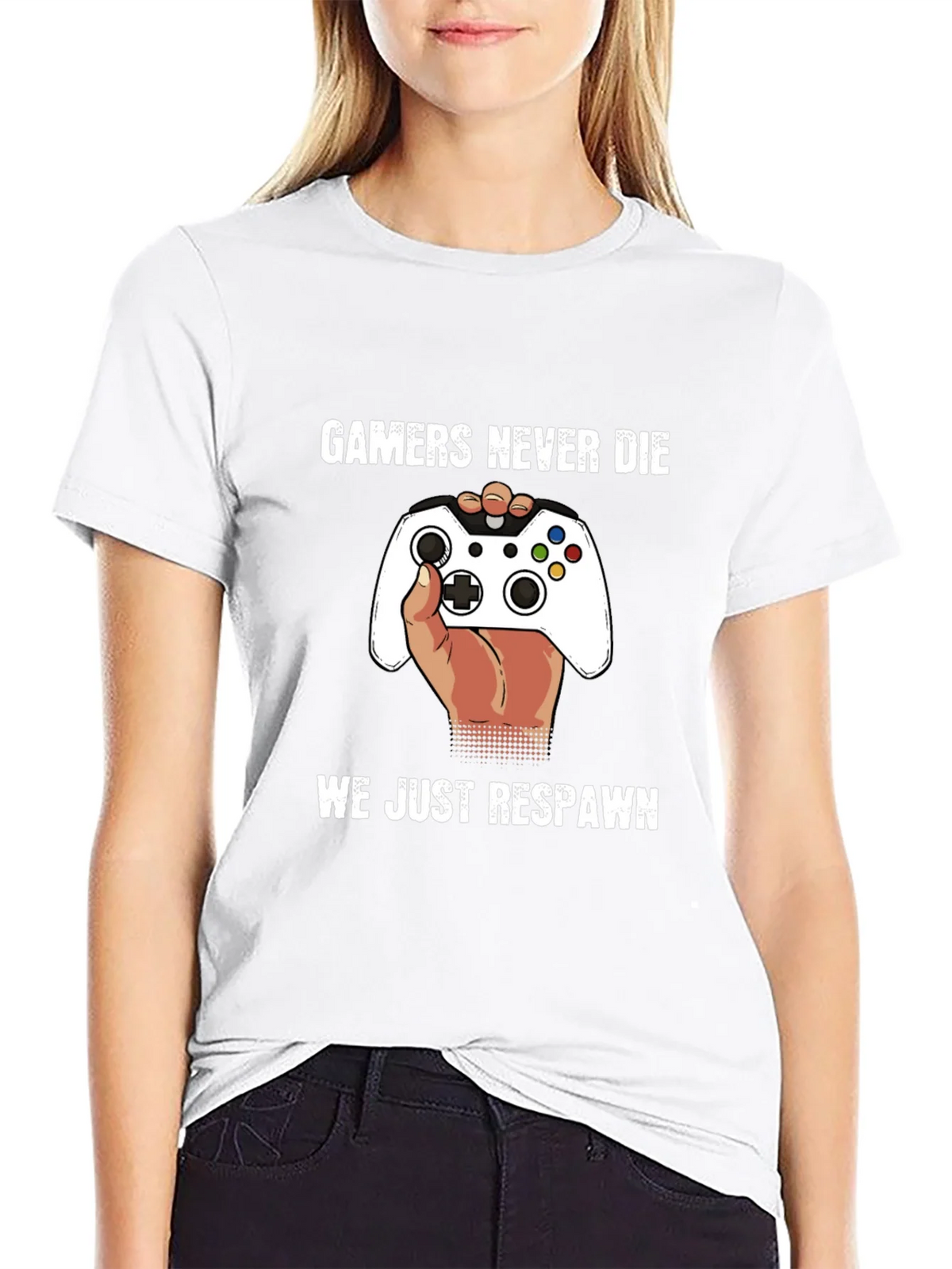 Gamers Never Die - Funny Gaming T-Shirt product image 8