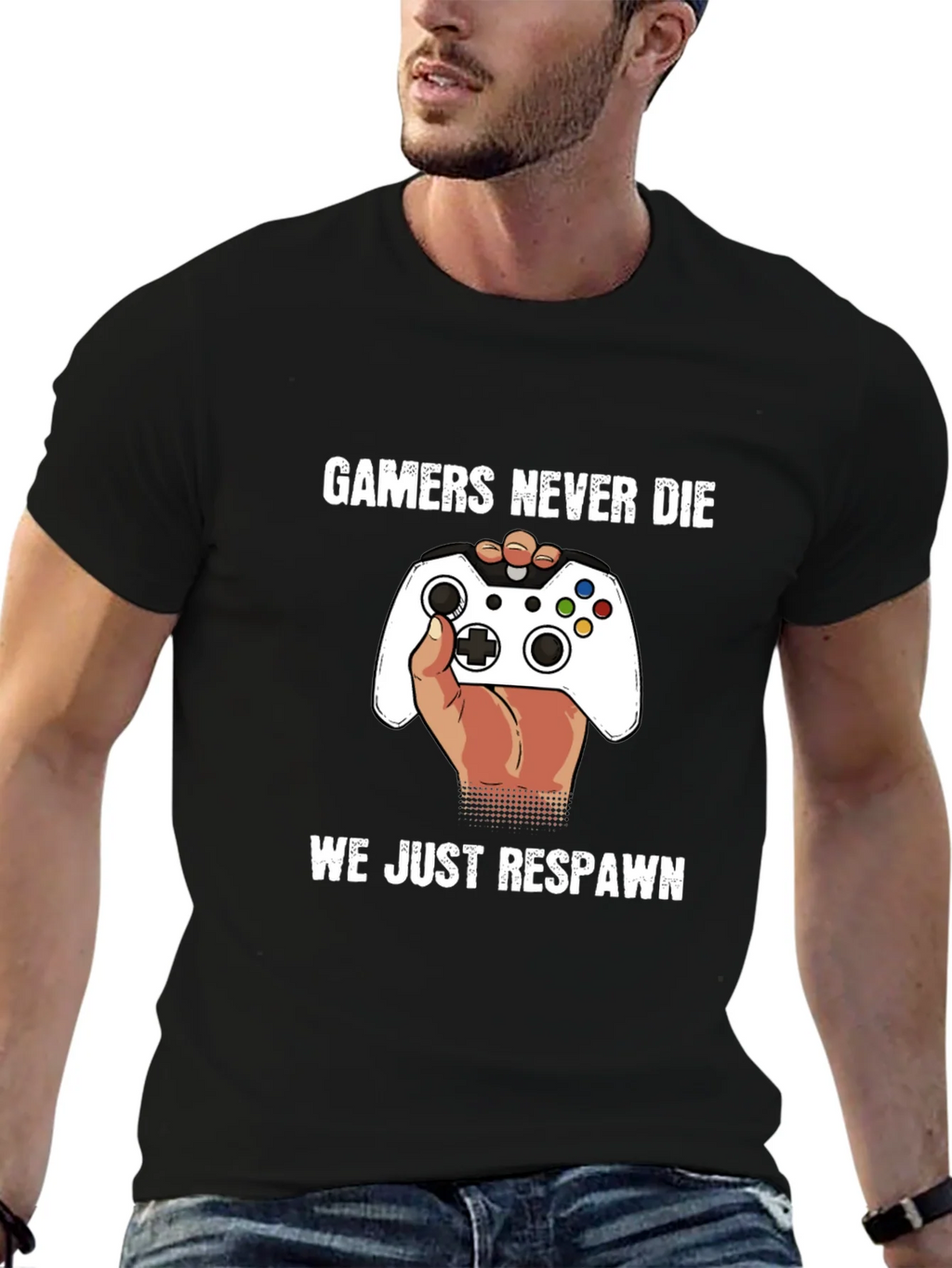 Gamers Never Die - Funny Gaming T-Shirt product image 6
