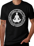 Inhale Exhale Yoga Graphic T-Shirt - Black product image 1