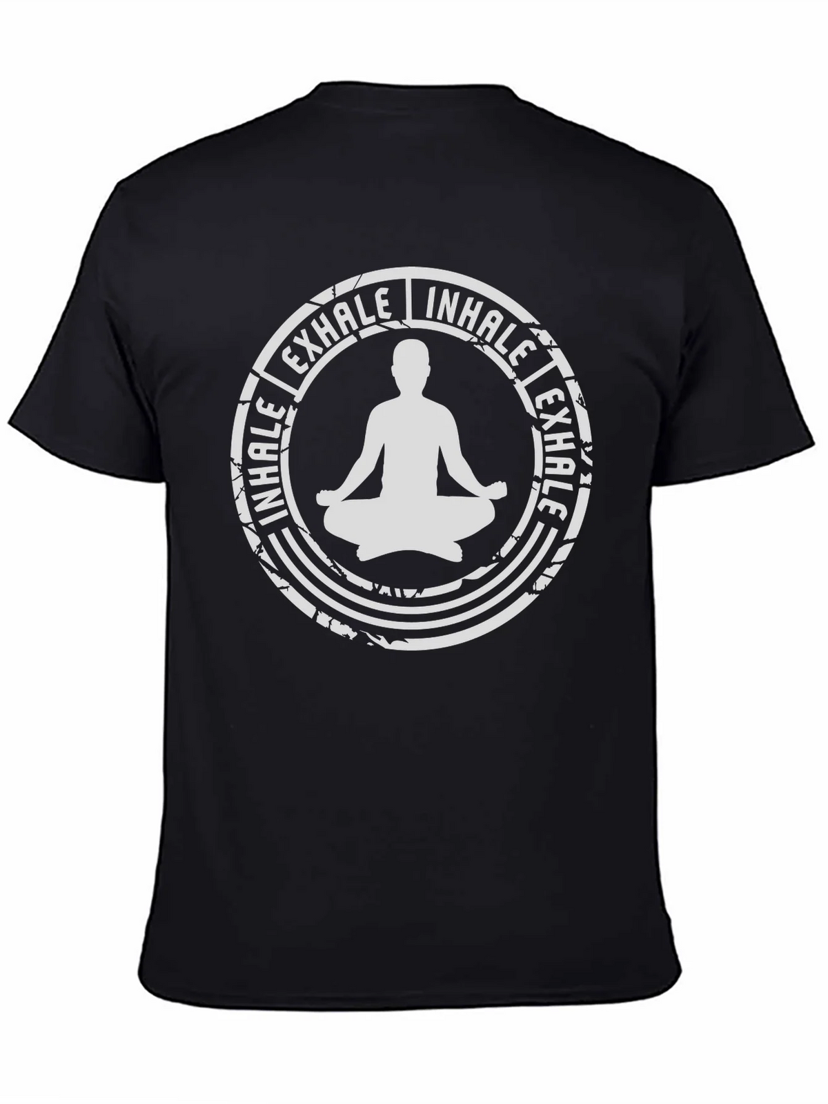 Inhale Exhale Yoga Graphic T-Shirt - Black product image 4