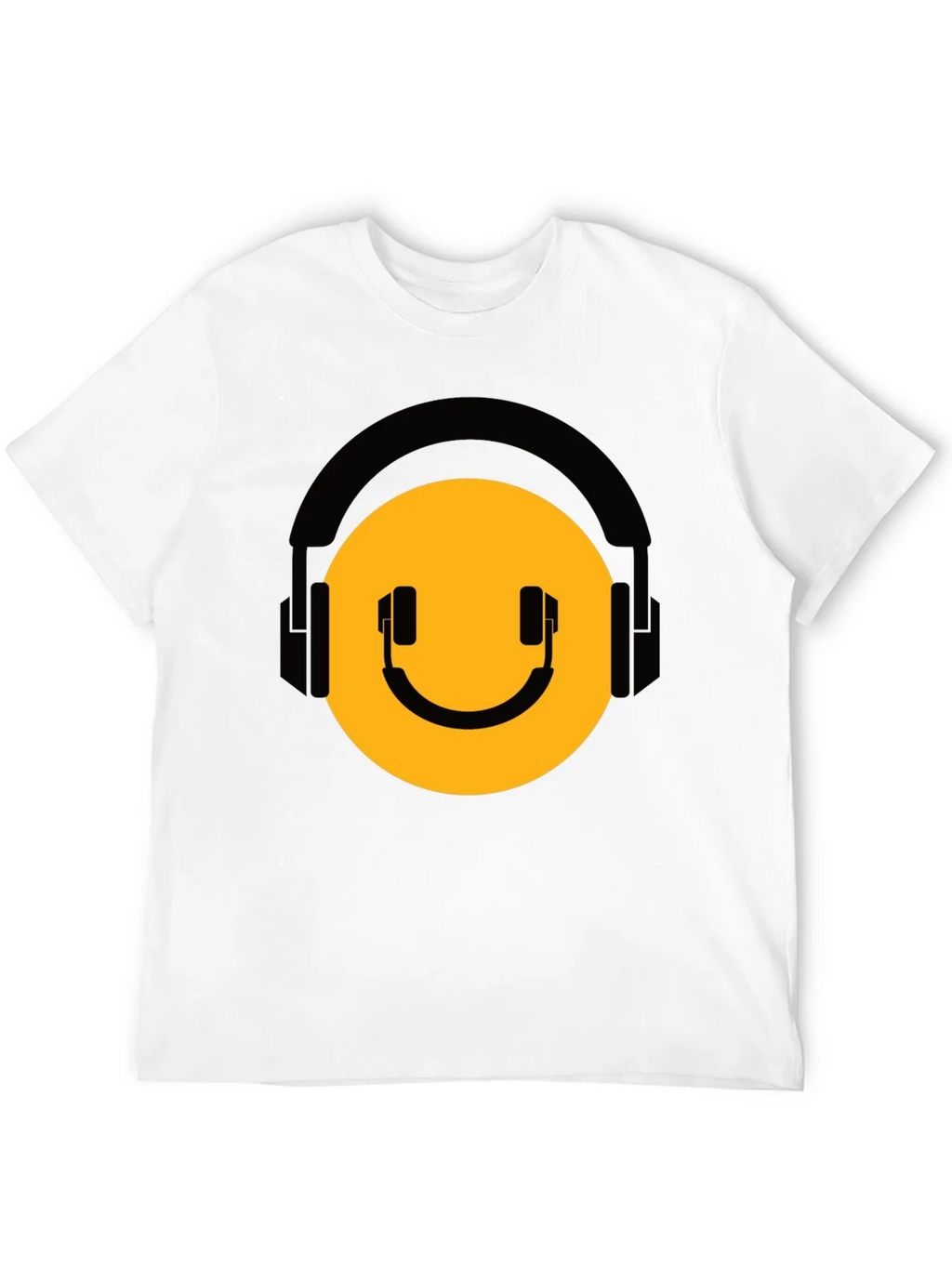 DJ Smiley Face Black T-Shirt product image 5