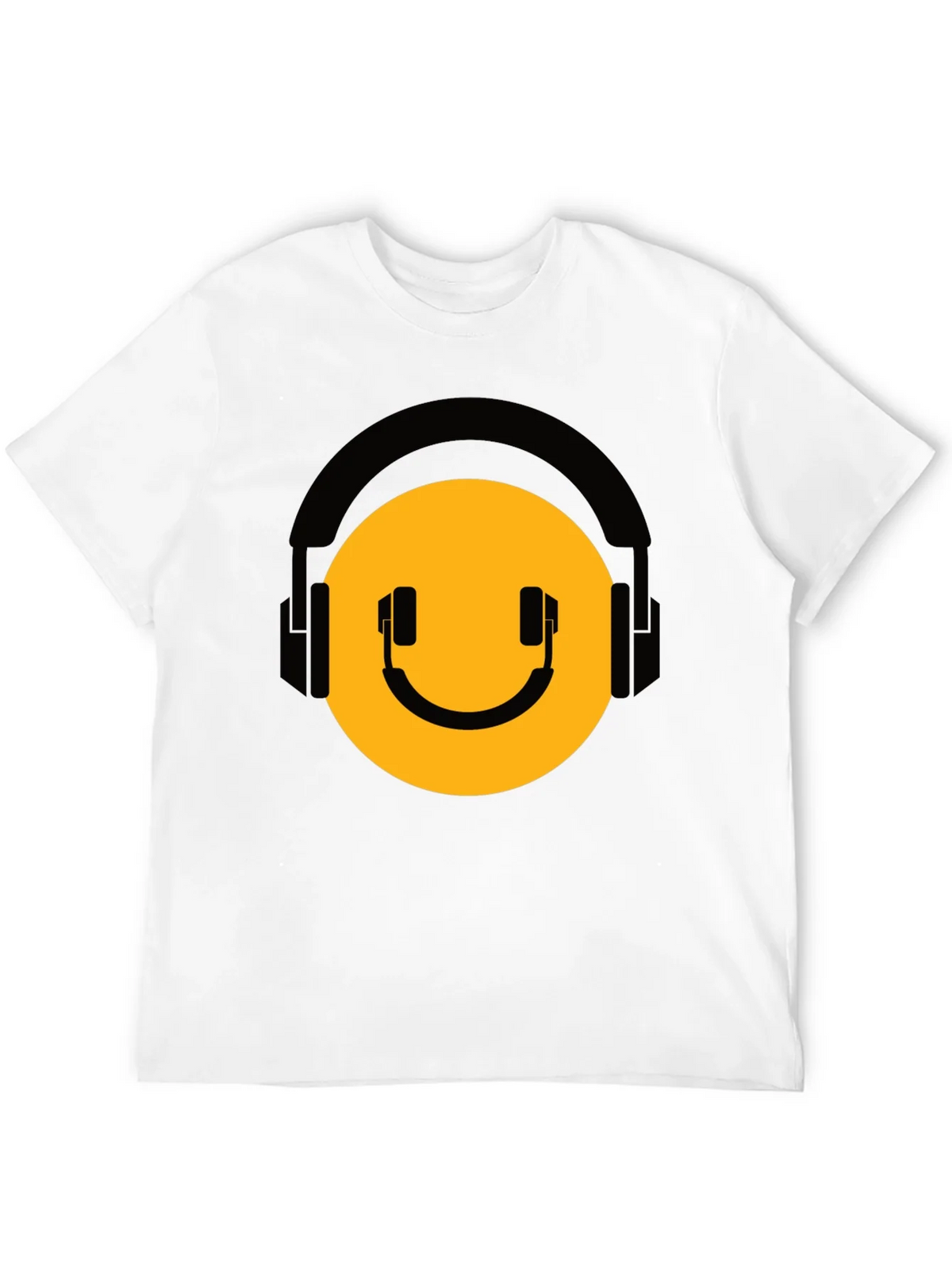 DJ Smiley Face Black T-Shirt product image 5