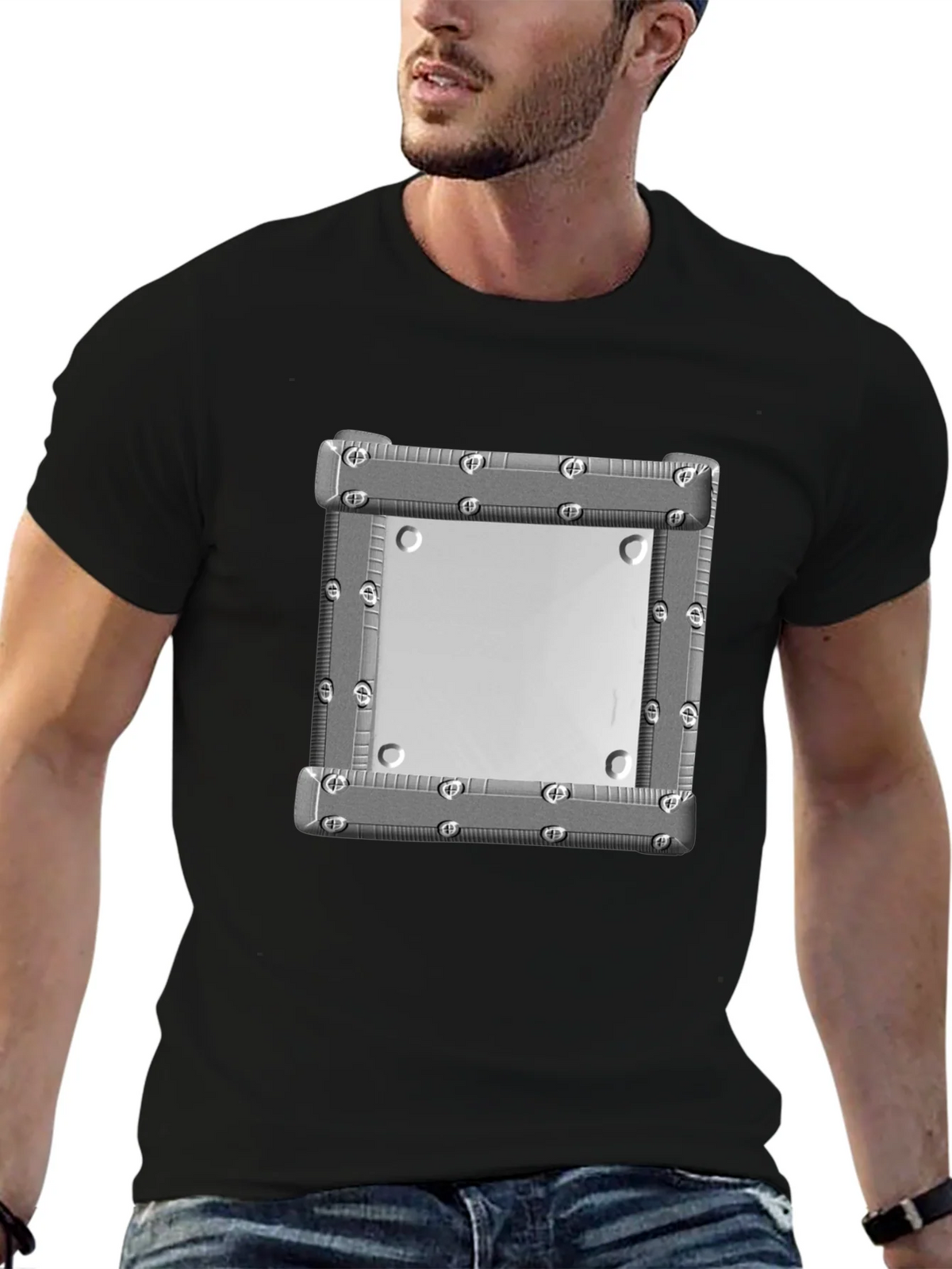 Industrial Plate Graphic Tee - Bold Streetwear Style product image 2