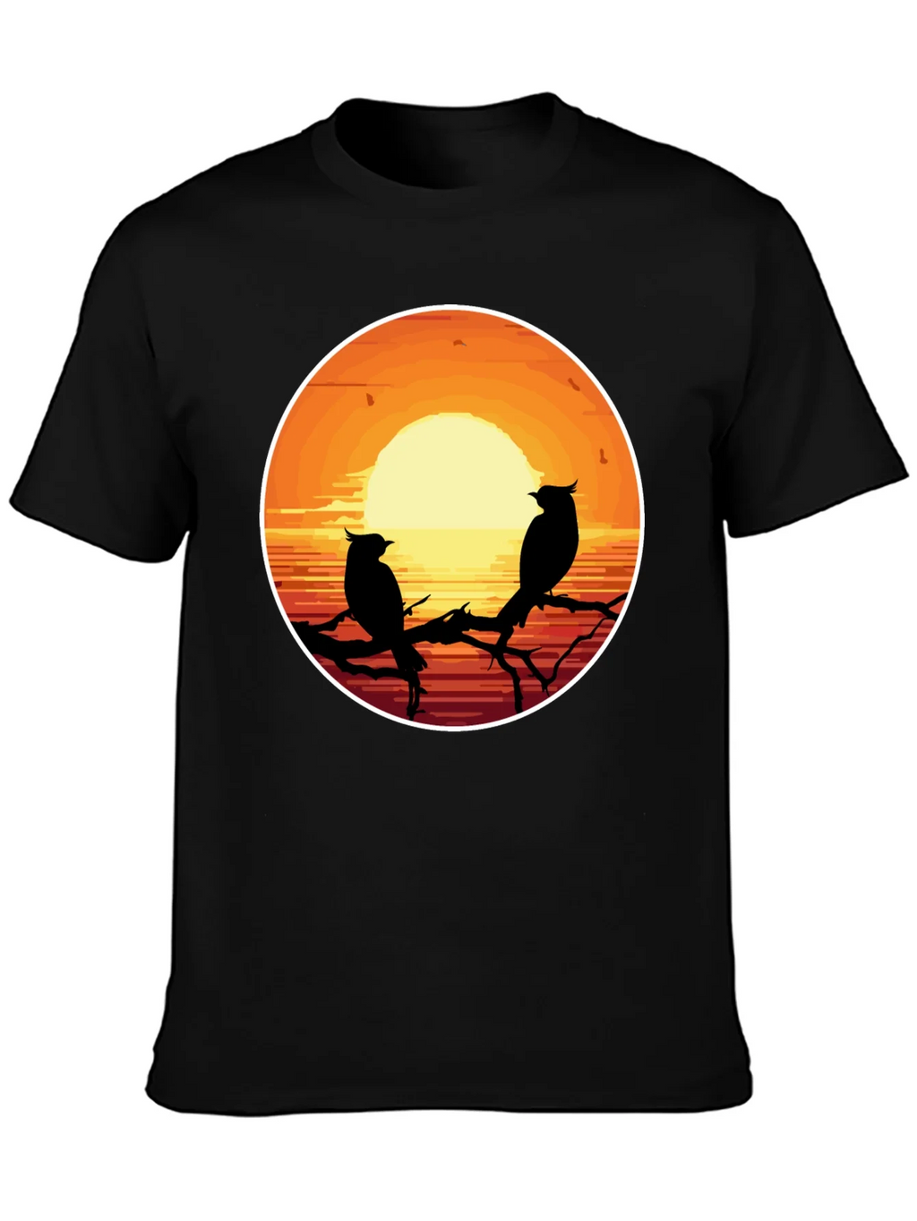 Sunset Birds Graphic T-Shirt product image 2