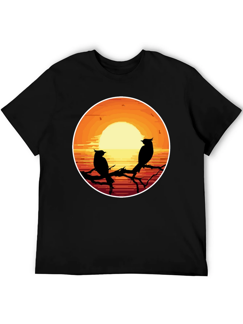 Sunset Birds Graphic T-Shirt product image 3