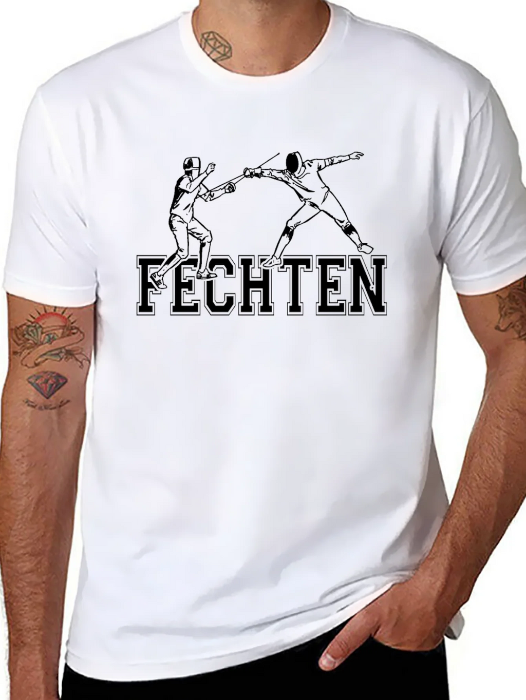 Fencing Sport T-Shirt - Fechten Graphic Tee product image 7
