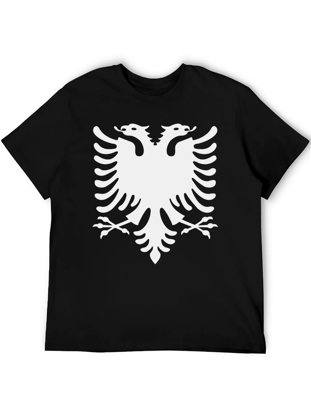 Albanian Eagle Graphic Tee - Classic Black Cotton Shirt product image 3