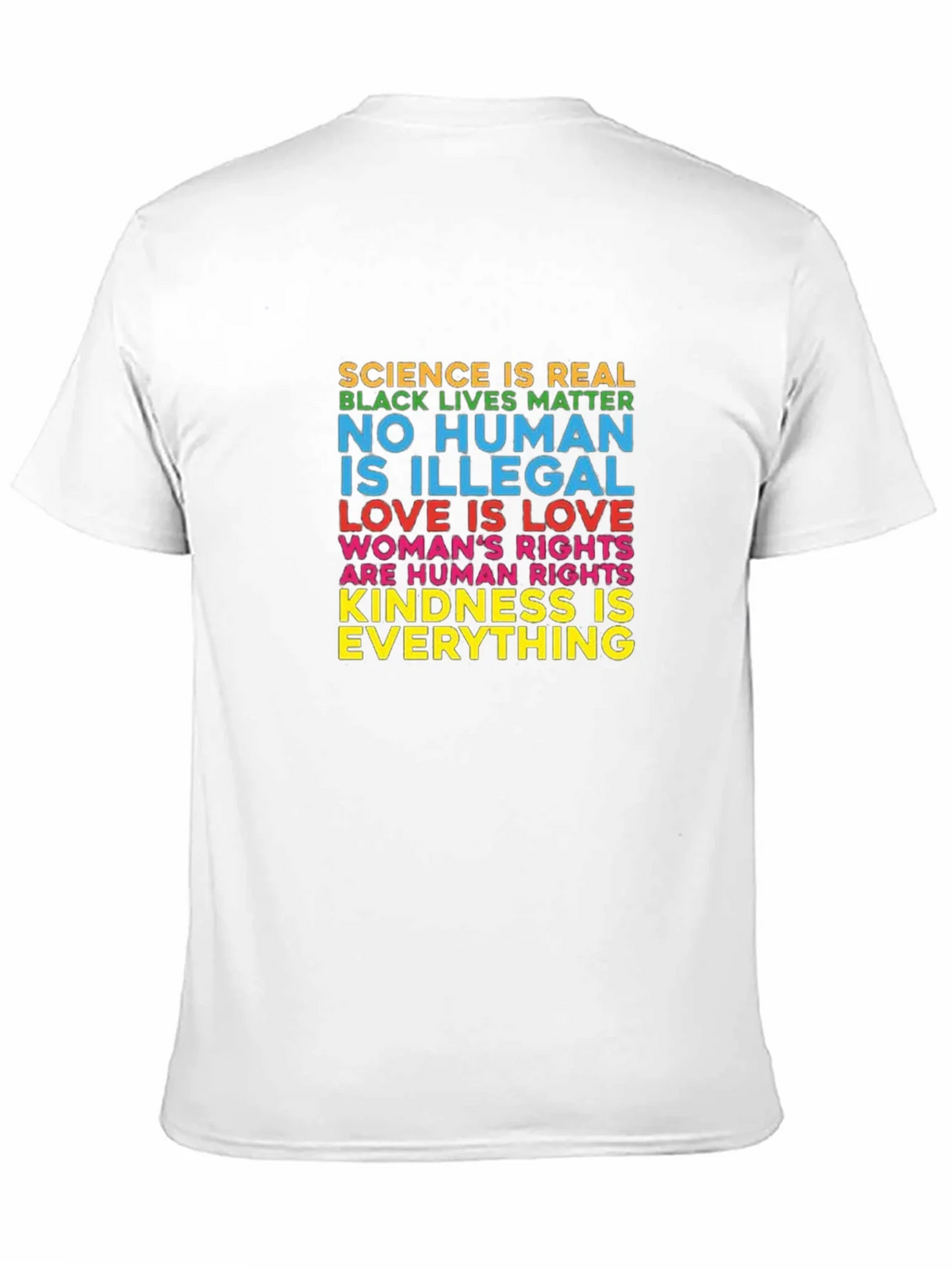 Equality & Kindness Graphic Tee - Black Unisex T-Shirt product image 6