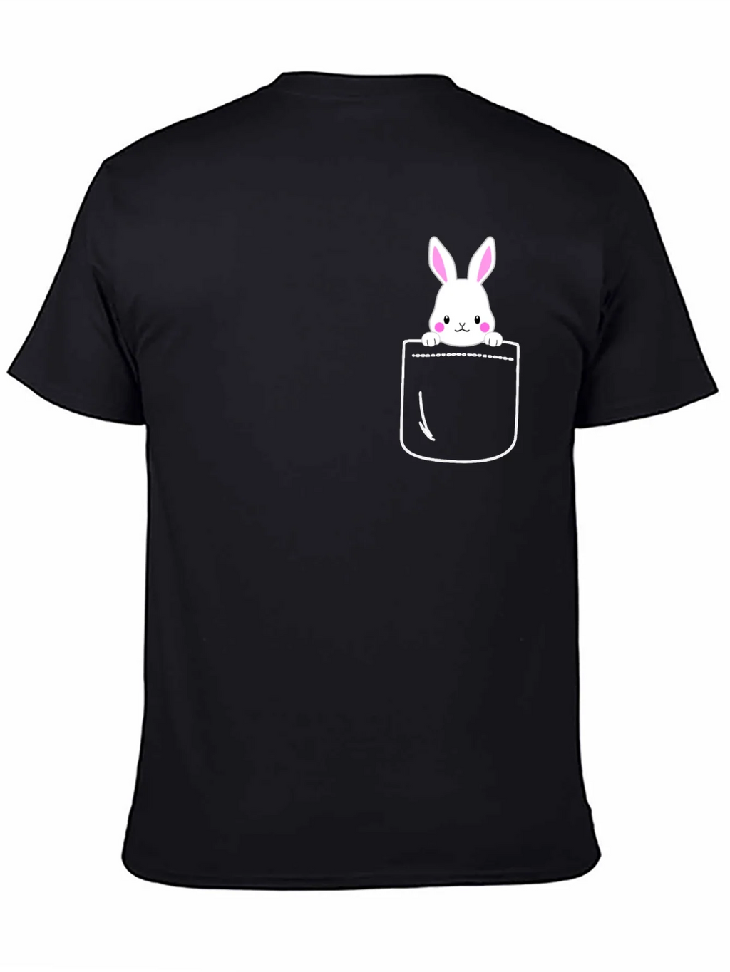 Bunny Pocket Graphic T-Shirt - Cute Easter Tee product image 2