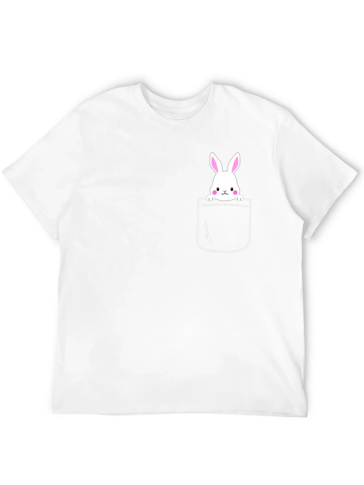 Bunny Pocket Graphic T-Shirt - Cute Easter Tee product image 4
