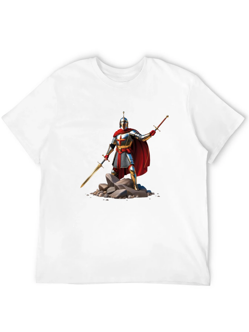 Knight Warrior T-Shirt - Medieval Armor Design product image 11