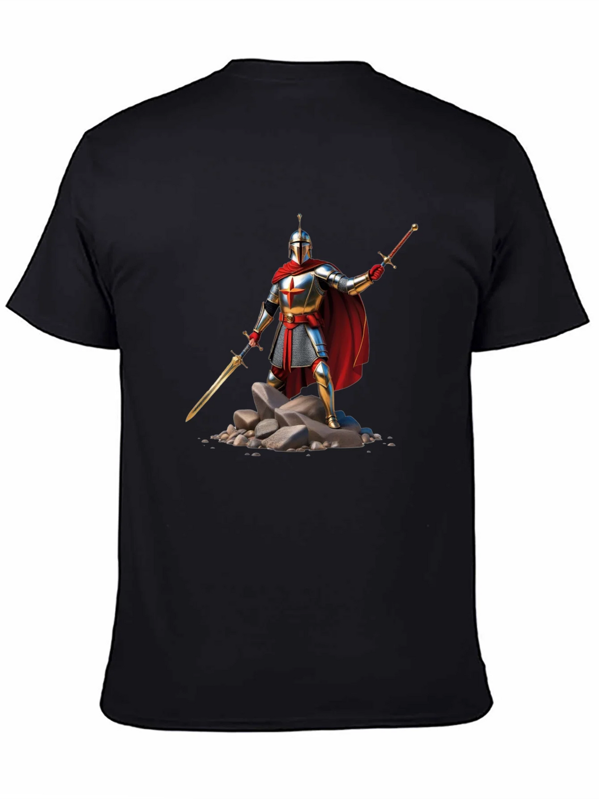 Knight Warrior T-Shirt - Medieval Armor Design product image 4