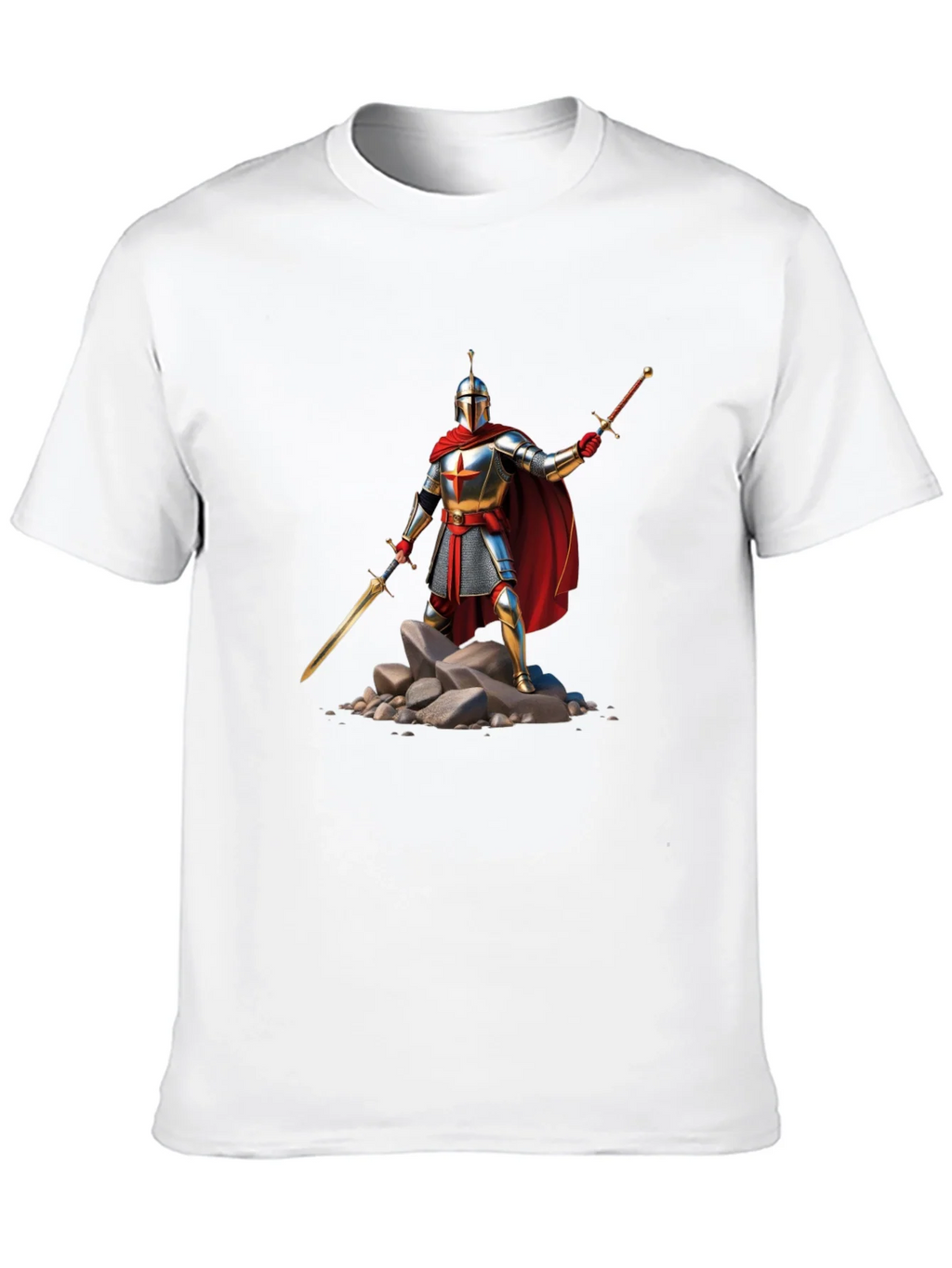 Knight Warrior T-Shirt - Medieval Armor Design product image 9