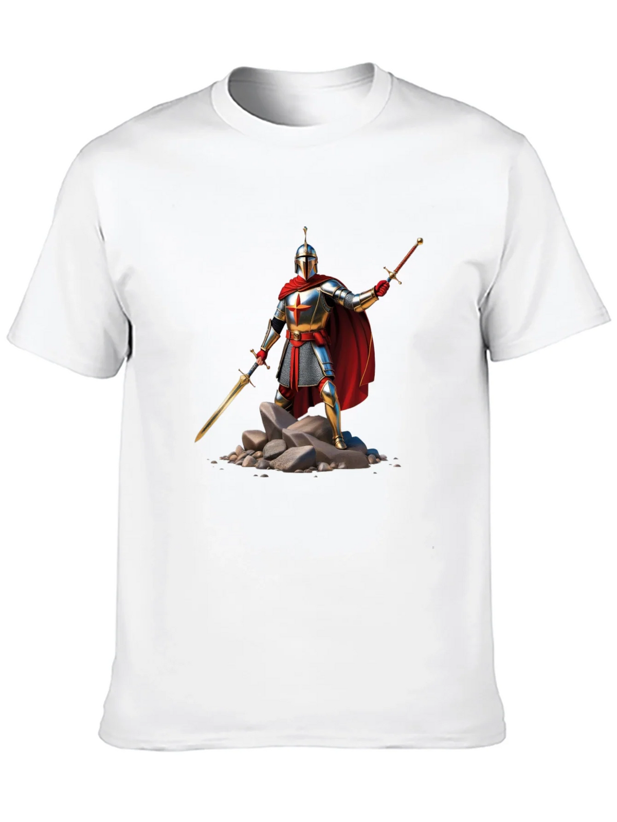 Knight Warrior T-Shirt - Medieval Armor Design product image 9
