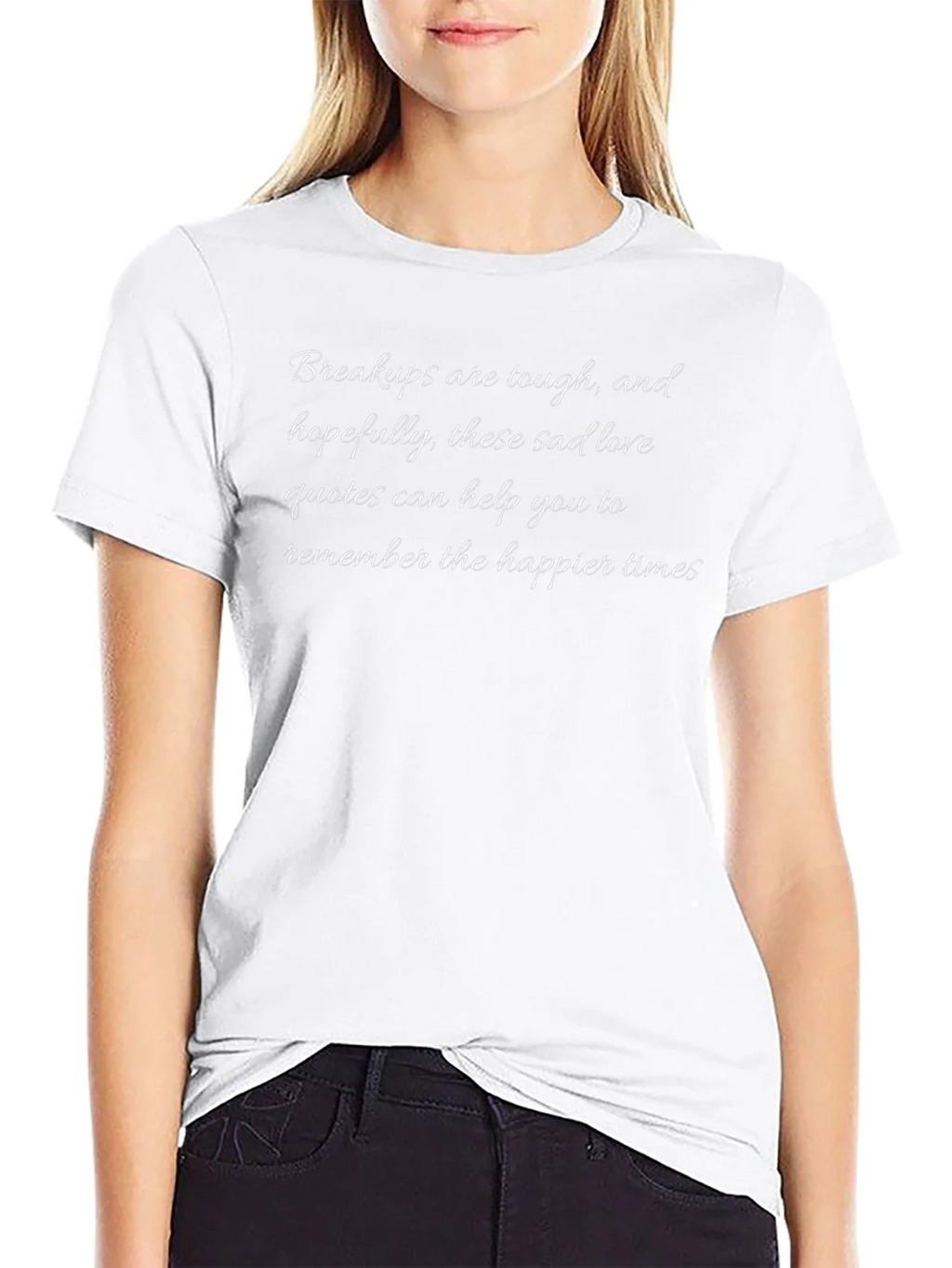 Breakup Sad Love Quote Graphic T-Shirt product image 8