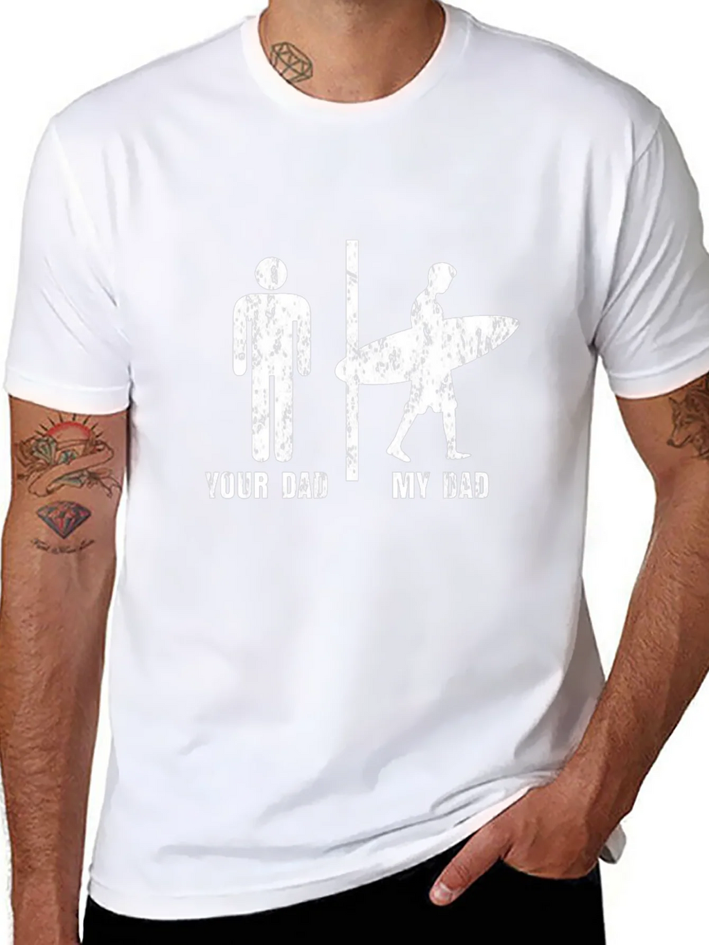 Your Dad vs. My Surfer Graphic T-Shirt product image 6