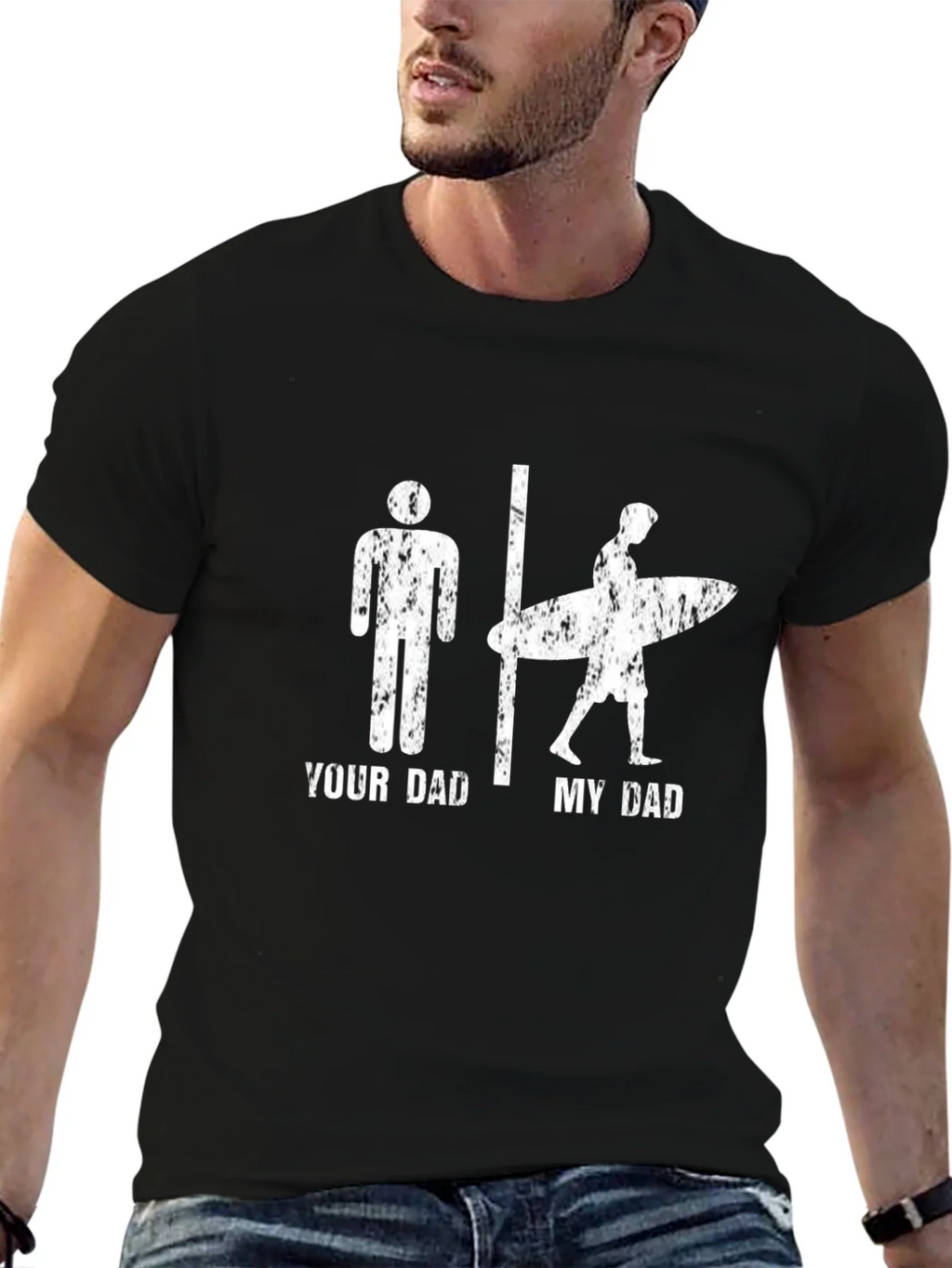 Your Dad vs. My Surfer Graphic T-Shirt product image 5