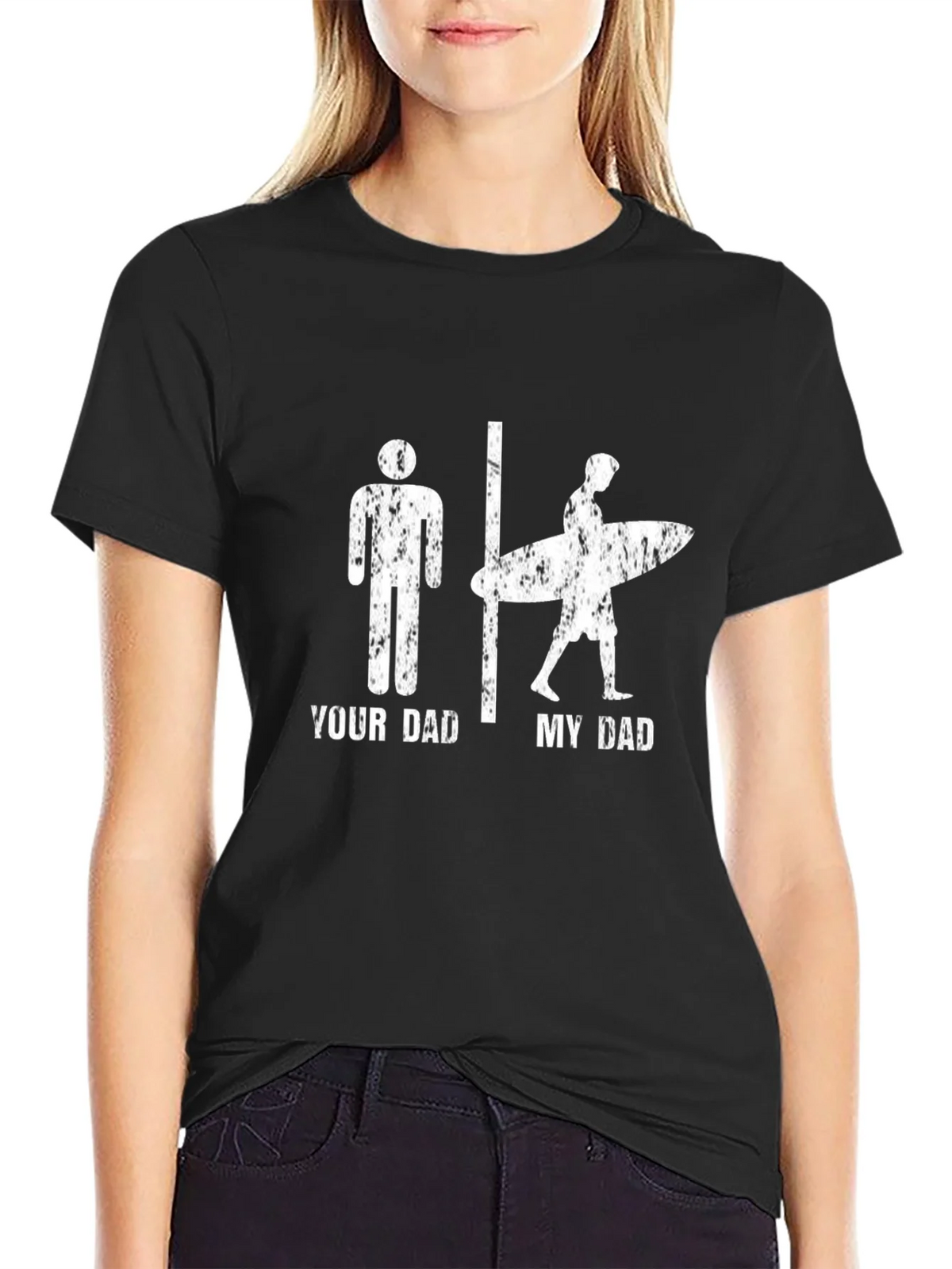 Your Dad vs. My Surfer Graphic T-Shirt product image 2