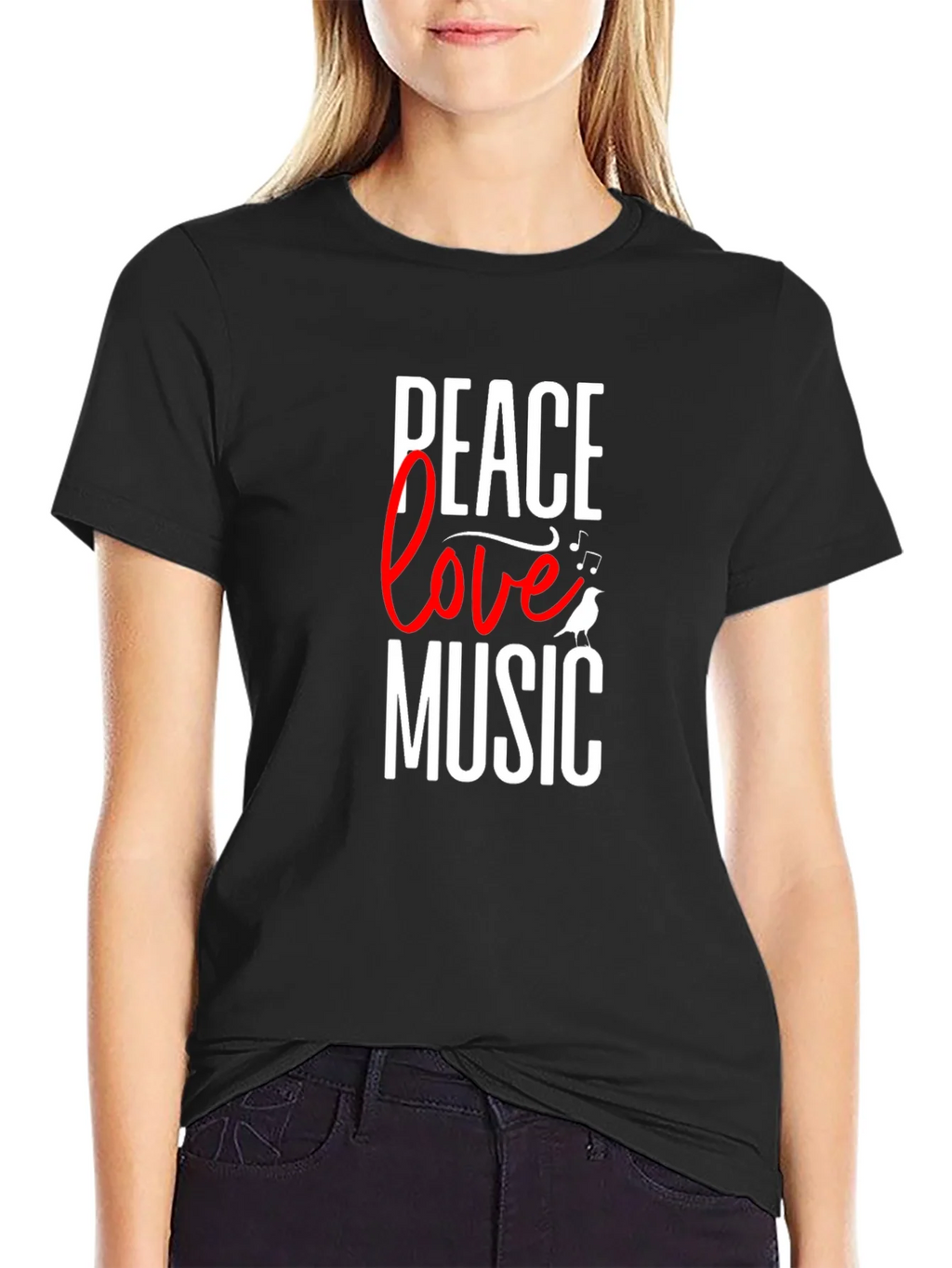 Peace Love Music Graphic Tee product image 2