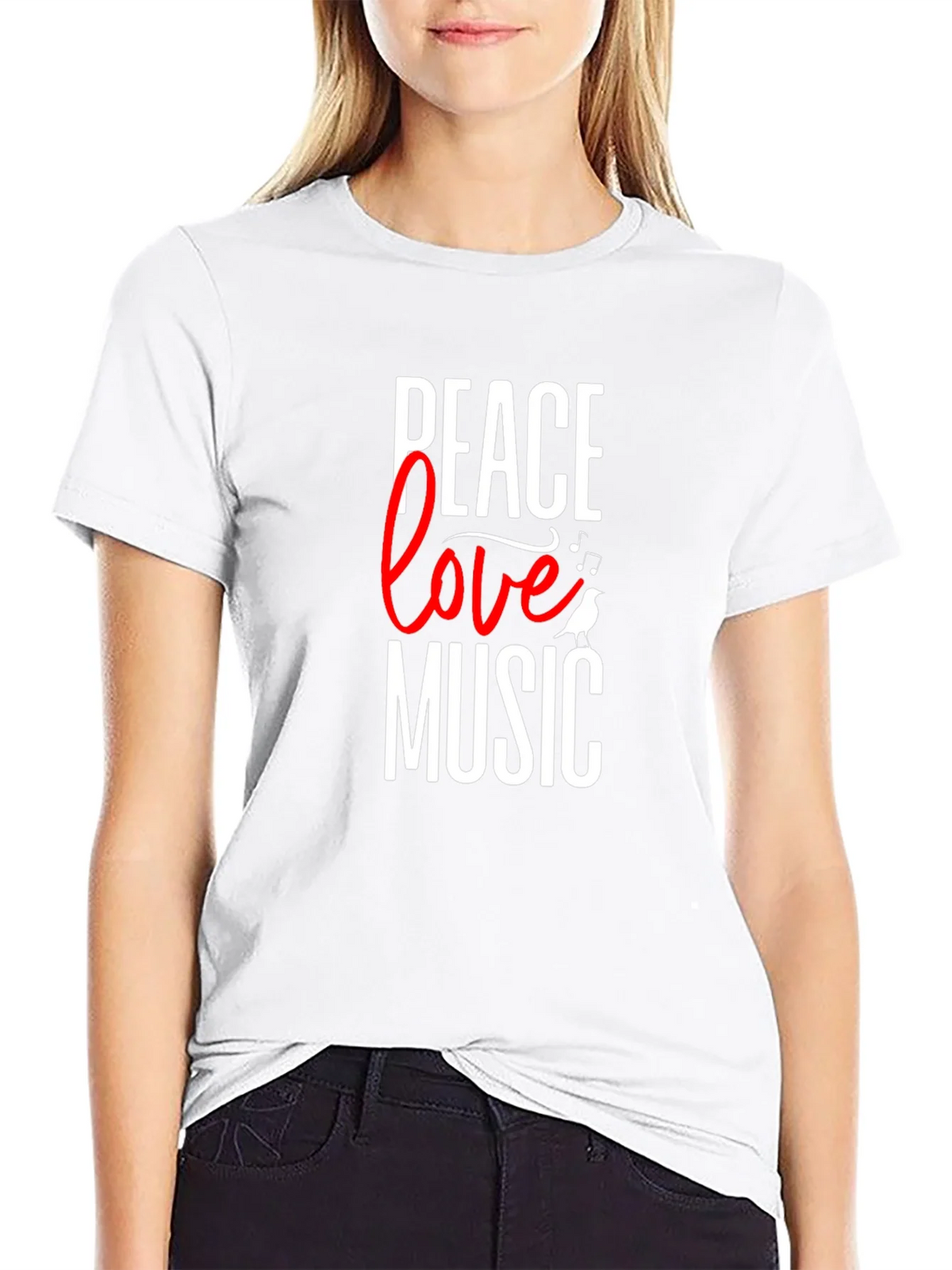 Peace Love Music Graphic Tee product image 8