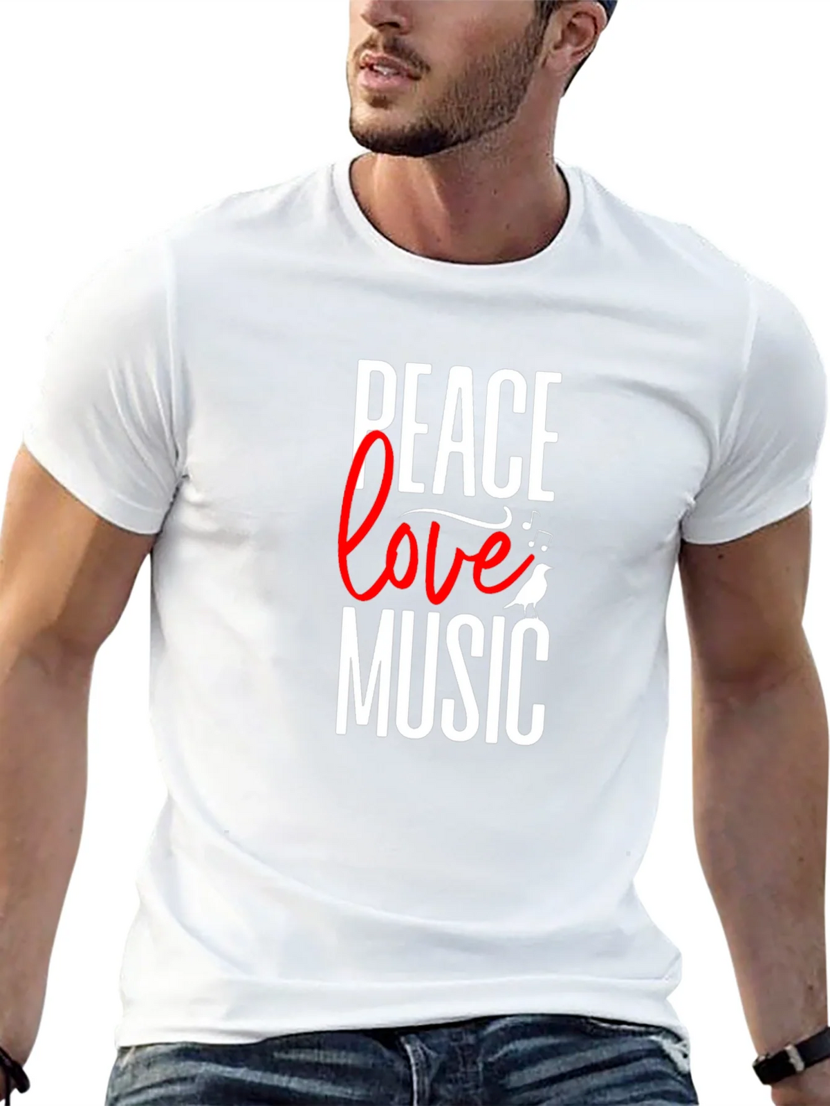 Peace Love Music Graphic Tee product image 12