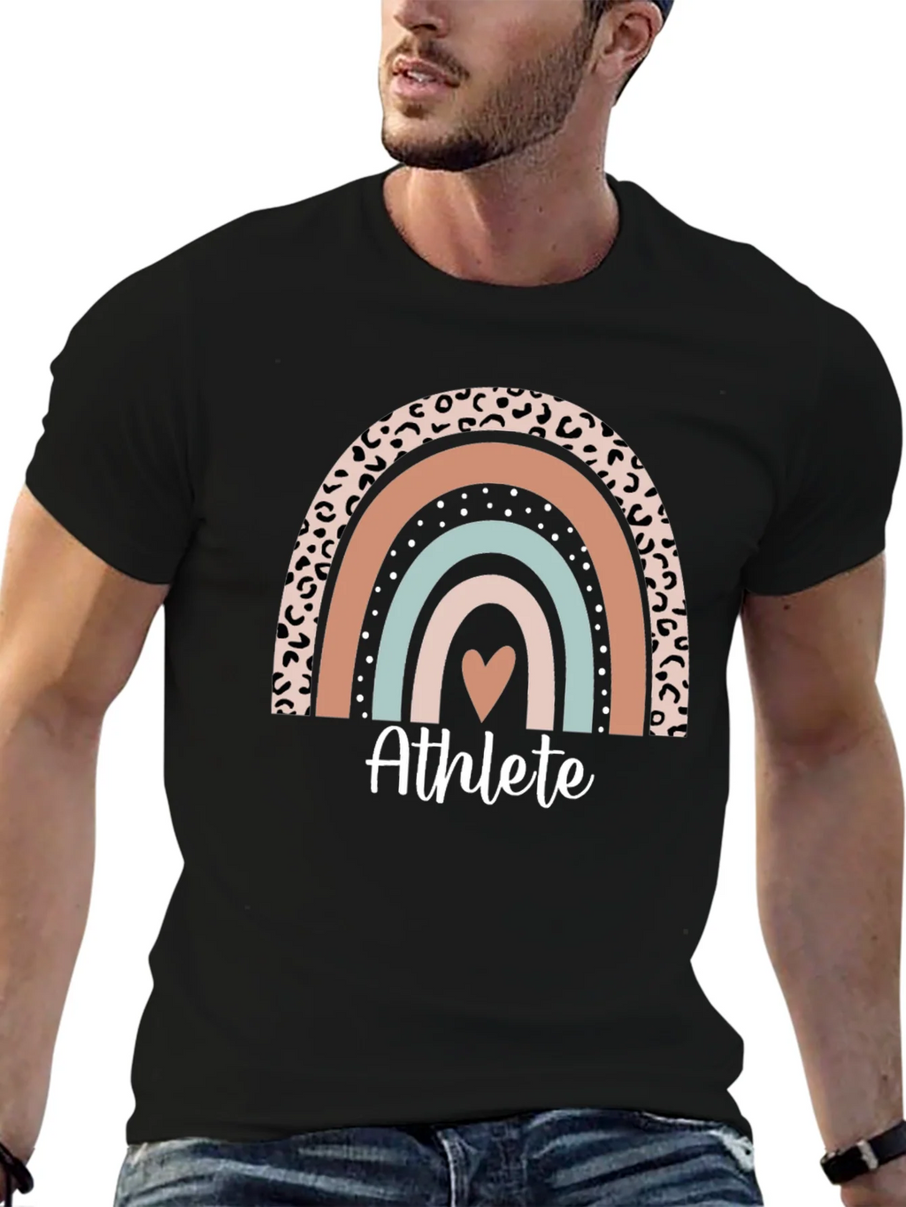 Athlete Rainbow Heart T-Shirt - Unisex product image 6