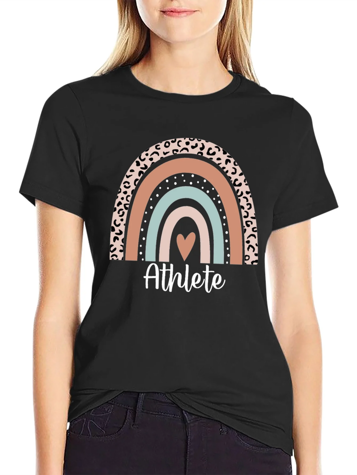 Athlete Rainbow Heart T-Shirt - Unisex product image 2