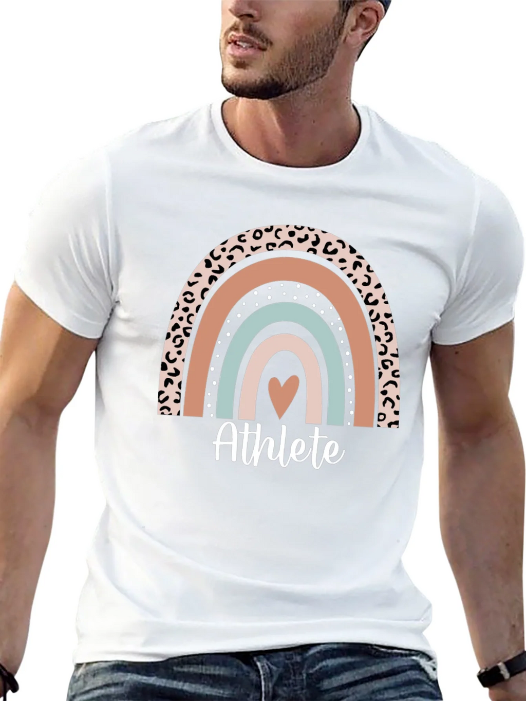 Athlete Rainbow Heart T-Shirt - Unisex product image 10