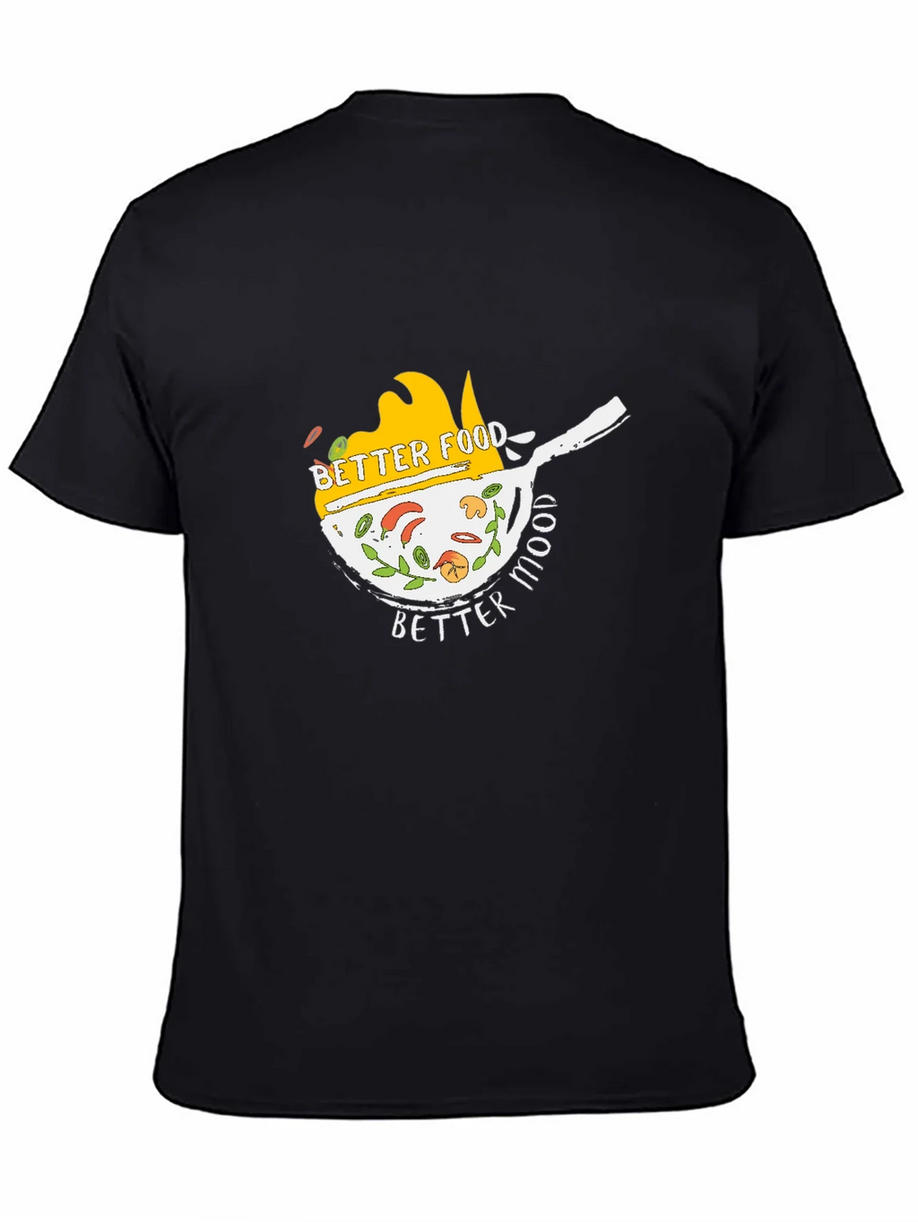 Better Food Mood Black T-Shirt product image 2