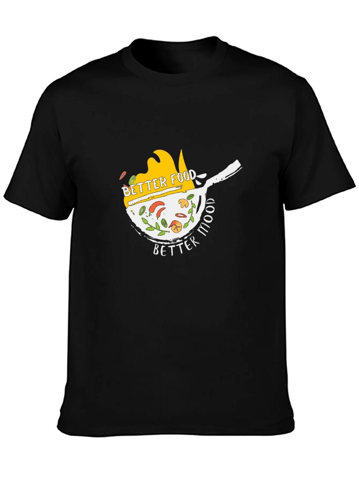 Better Food Mood Black T-Shirt product image 1