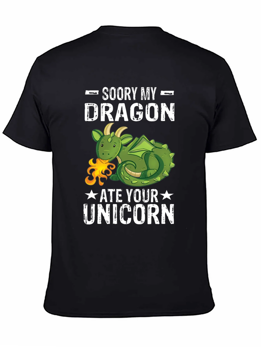 Sorry My Dragon Ate Your Unicorn T-Shirt product image 4