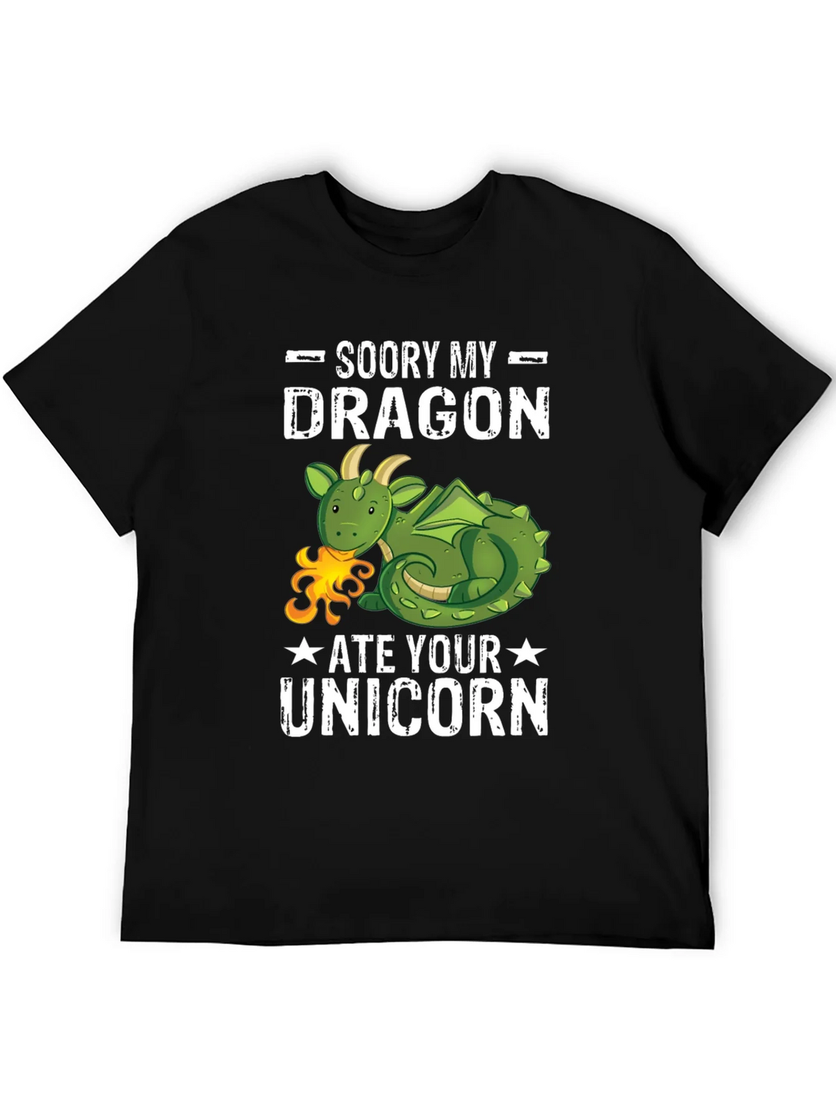 Sorry My Dragon Ate Your Unicorn T-Shirt product image 5