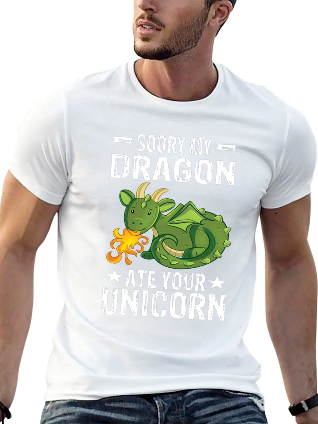 Sorry My Dragon Ate Your Unicorn T-Shirt product image 12