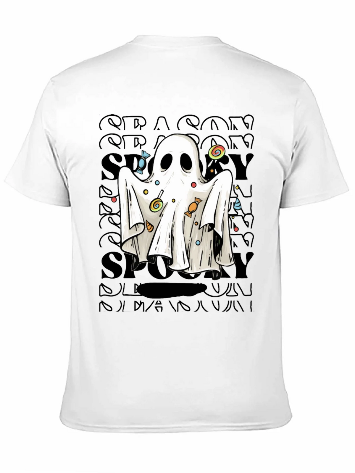 Spooky Ghost Candy T-Shirt - Halloween Apparel product image 7