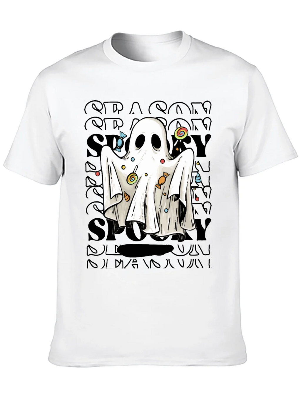 Spooky Ghost Candy T-Shirt - Halloween Apparel product image 6